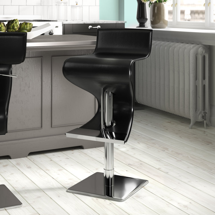 Nuevo Portland Adjustable Height Bar Stool & Reviews Wayfair